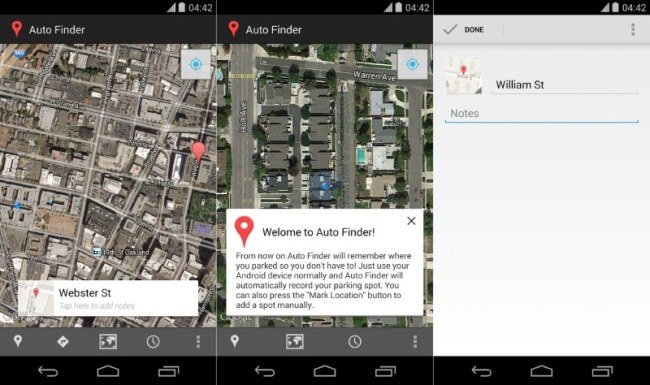 تطبيق Auto finder 