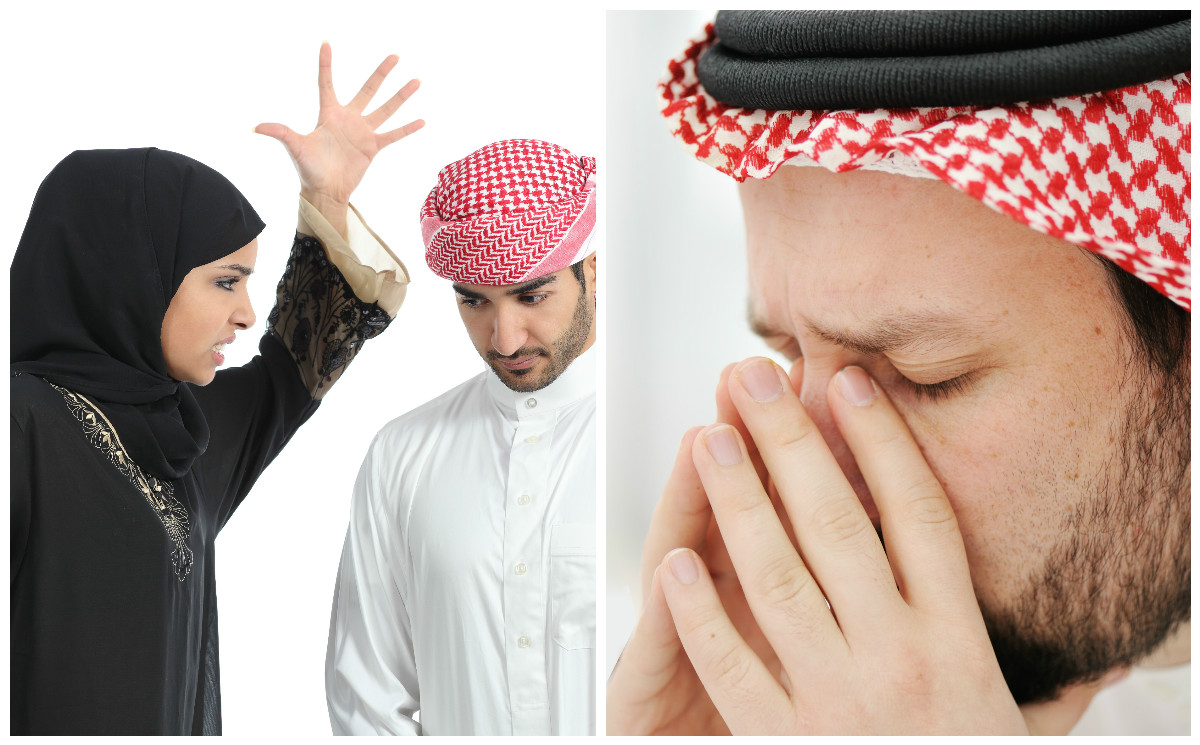 تعنيف الرجل! (Shutterstock)