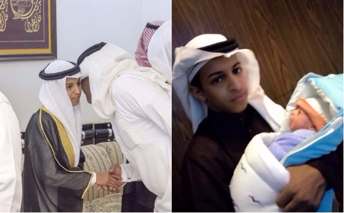 المولود الأول لأصغر عريس