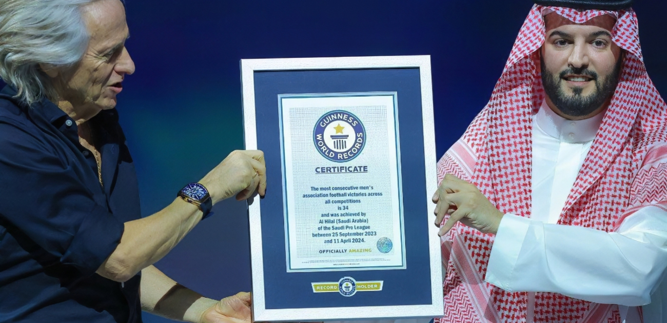 _الهلال_ أول نادي سعودي يدخل موسوعة غينيس للأرقام القياسية بأكبر سلسلة انتصارات
