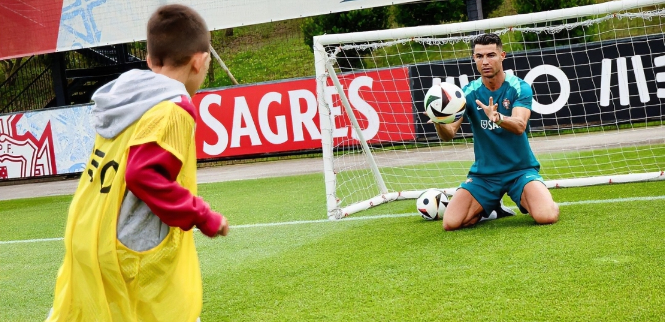 ظهور غريب لرونالدو في تدريبات منتخب البرتغال